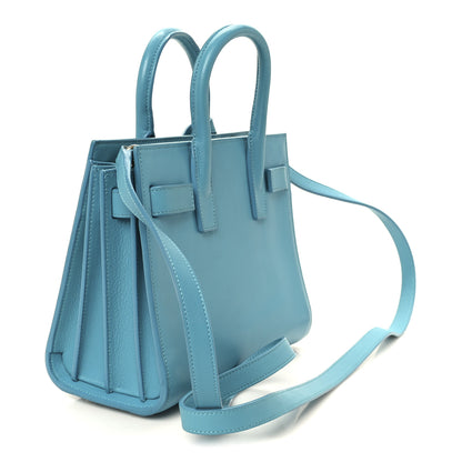 Saint Laurent Calfskin Nano Sac De Jour Turquoise 3 of 12