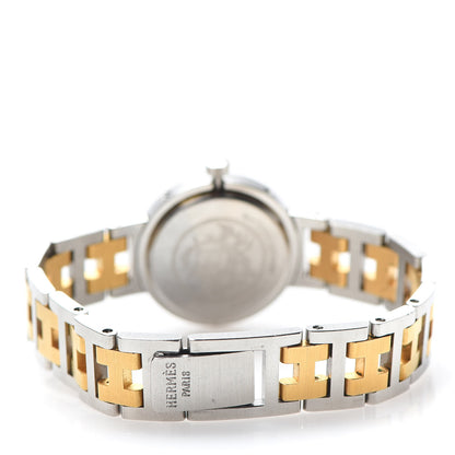 Hermes Stainless Steel 24mm Clipper Quartz Watch Gold 4 of 6