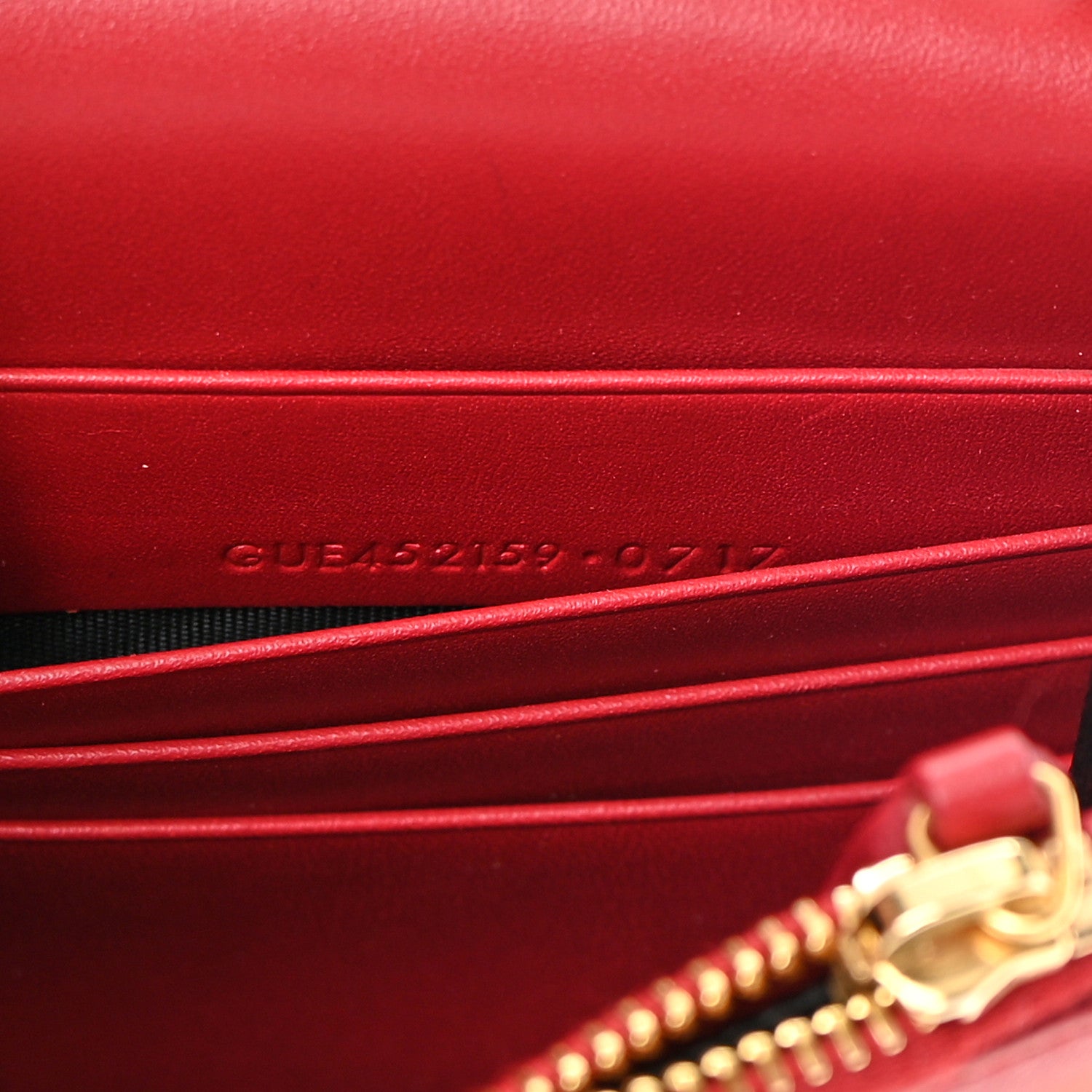 Saint Laurent Smooth Calfskin Classic Monogram Kate Tassel Chain Wallet New Lipstick 7 of 20