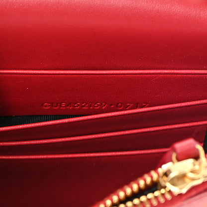 Saint Laurent Smooth Calfskin Classic Monogram Kate Tassel Chain Wallet New Lipstick 7 of 20