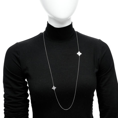 Roberto Coin 18K White Gold Love in Verona Flower Necklace 2 of 5