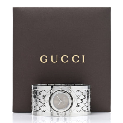 Gucci Stainless Steel 33mm Twirl Quartz Watch Brown 5 of 5