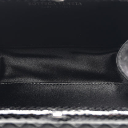 Bottega Veneta Satin Intreccio Impero Ayers Knot Clutch Black 5 of 10