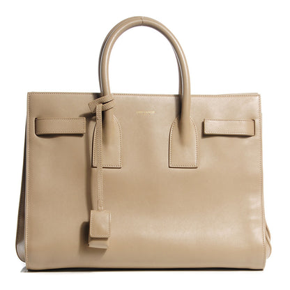 Saint Laurent Calfskin Small Sac De Jour Dark Beige 1 of 8