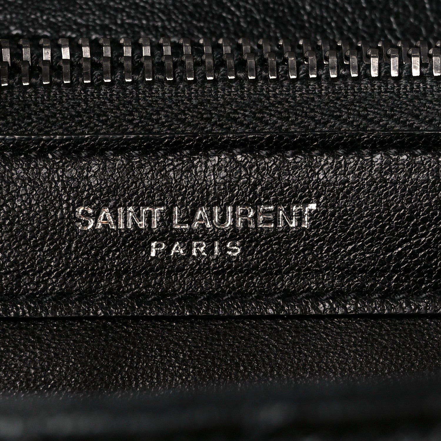 Saint Laurent Sheepskin Matelasse Chevron Monogram Large College Satchel Black 9 of 12