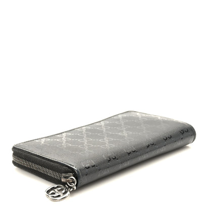 Gucci Imprime Monogram GG Pierce Zip Around Wallet Black 4 of 7