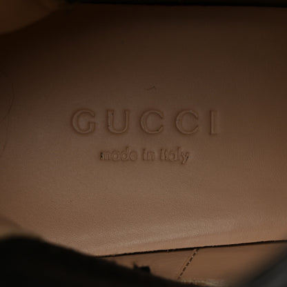 Gucci Calfskin Crystal GG Trip Chelsea Ankle Boots 37.5 Black 6 of 9