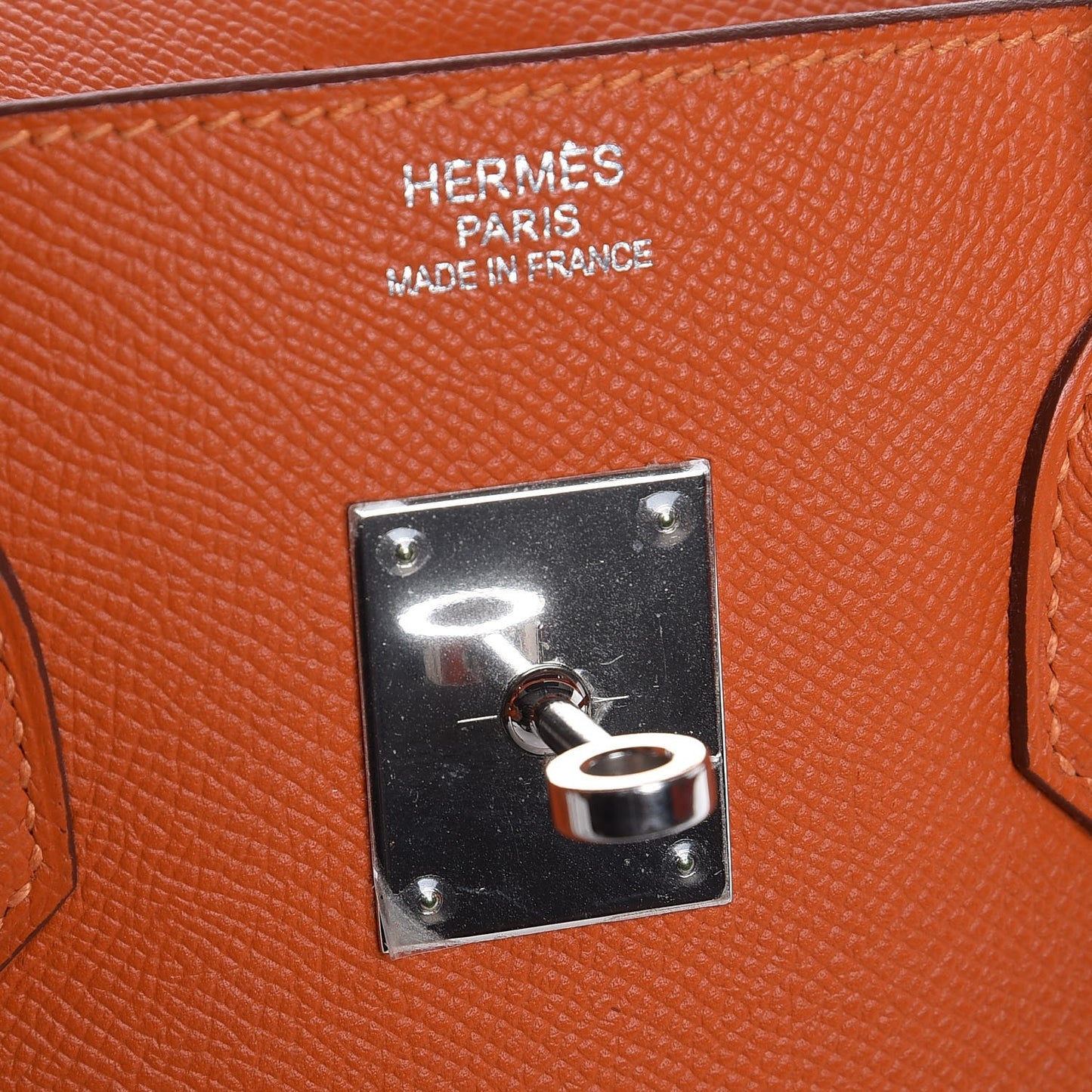 Epsom Birkin 35 Orange