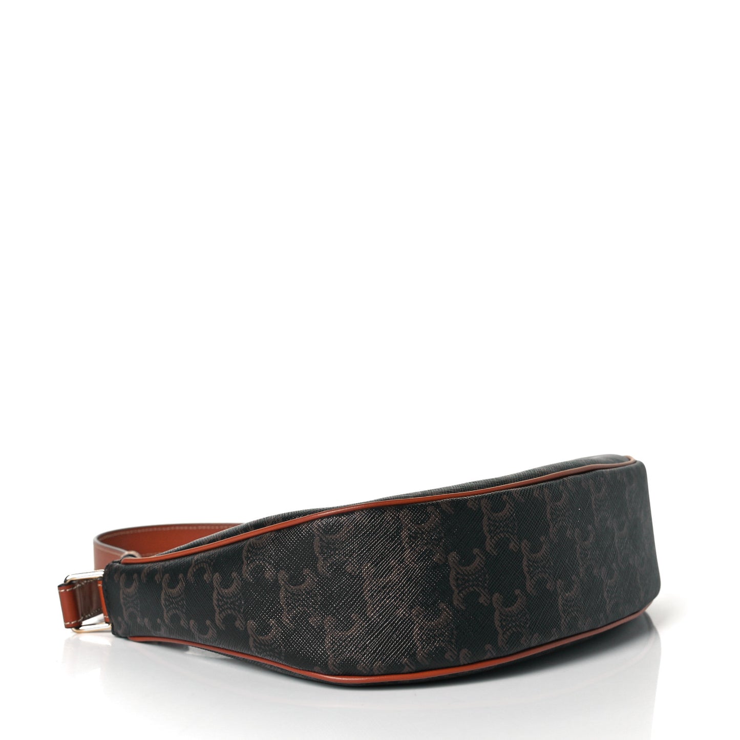 Triomphe Canvas Calfskin Ava Shoulder Bag Tan