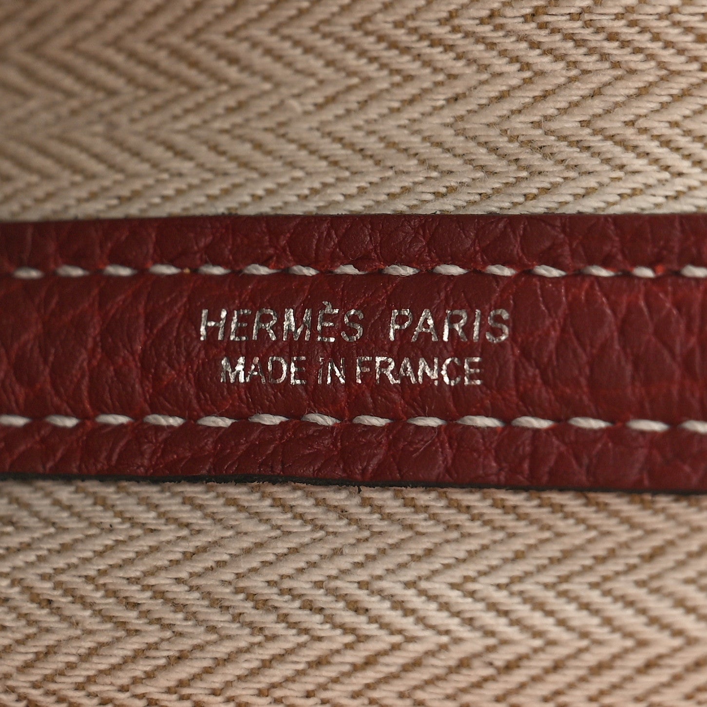 Hermes Negonda Garden Party Tote 36 MM Rouge H 6 of 8