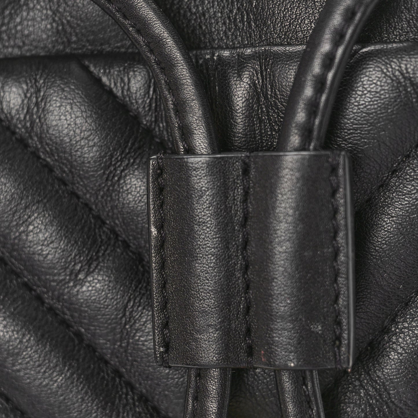 Calfskin Chevron Quilted Small Urban Spirit Backpack Black