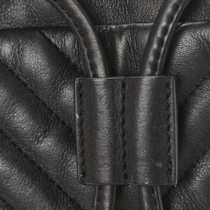 Chanel Calfskin Chevron Quilted Small Urban Spirit Backpack Black 10 of 11