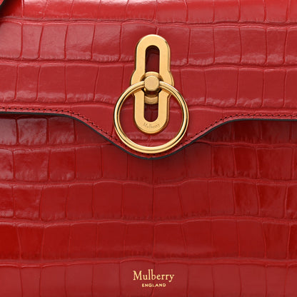 Mulberry Shiny Croc Calfskin Embossed Small Seaton 7 of 9