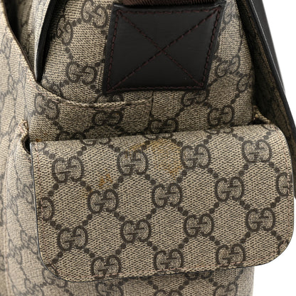 Gucci GG Plus Monogram Messenger Diaper Bag Dark Brown 10 of 14