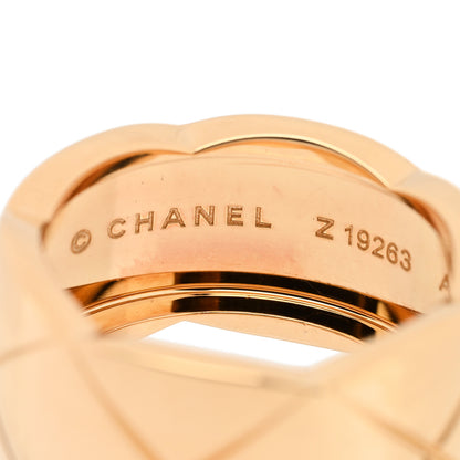 Chanel 18K Yellow Gold Large Coco Crush Ring 55 7.25 4 of 4