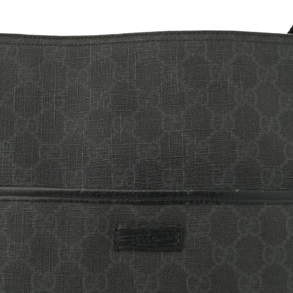 Gucci GG Plus Monogram Medium Flat Messenger Bag Black 8 of 12