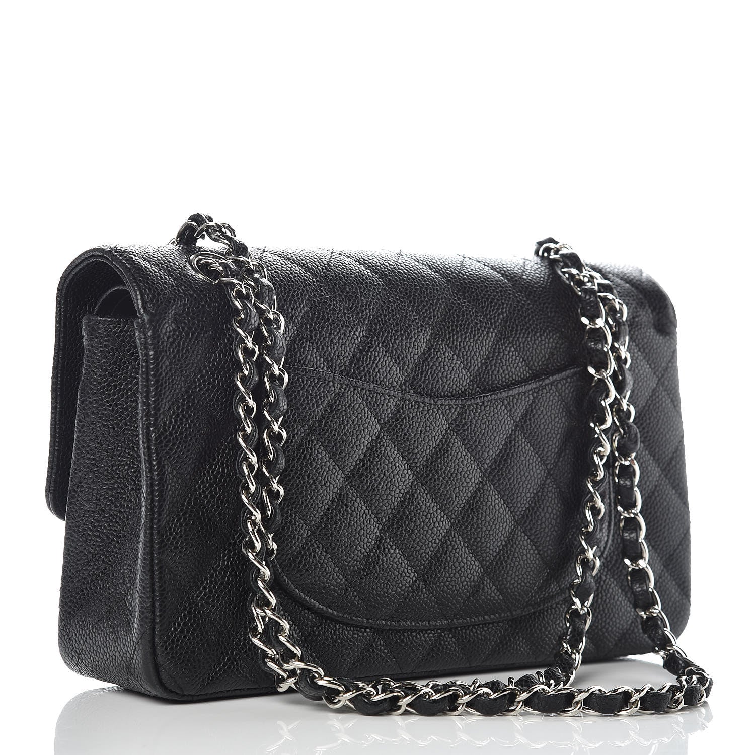 Chanel Caviar Quilted Medium Double Flap Black 3 of 12
