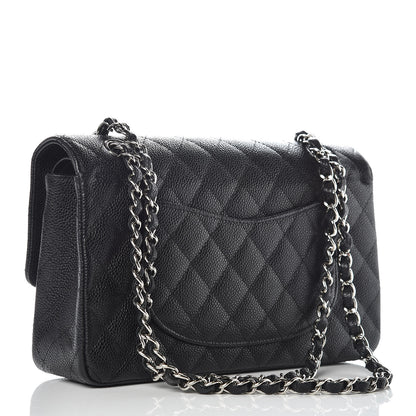 Chanel Caviar Quilted Medium Double Flap Black 3 of 12