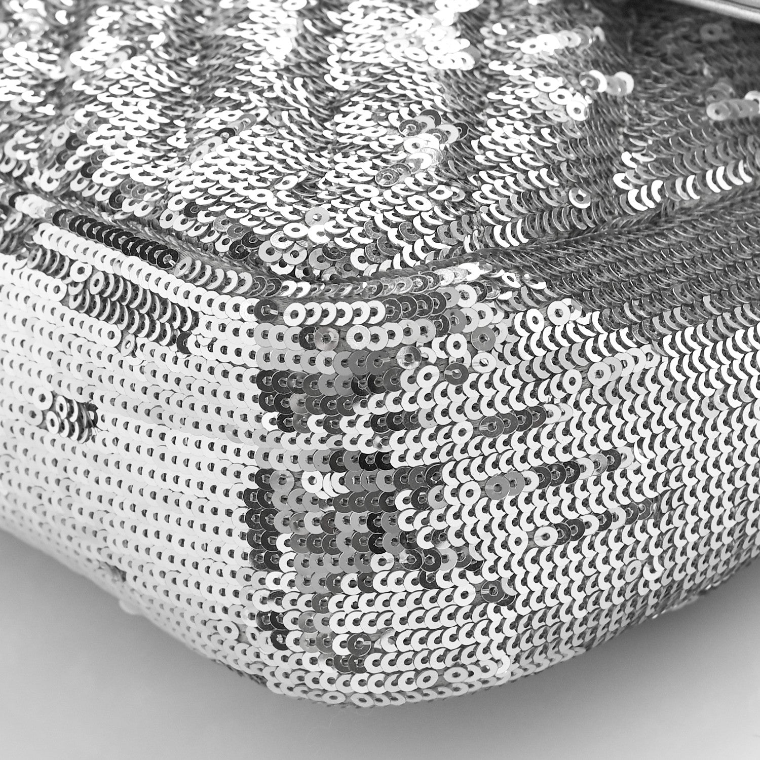 Gucci Sequin Matelasse Small GG Marmont Shoulder Bag Silver 9 of 10