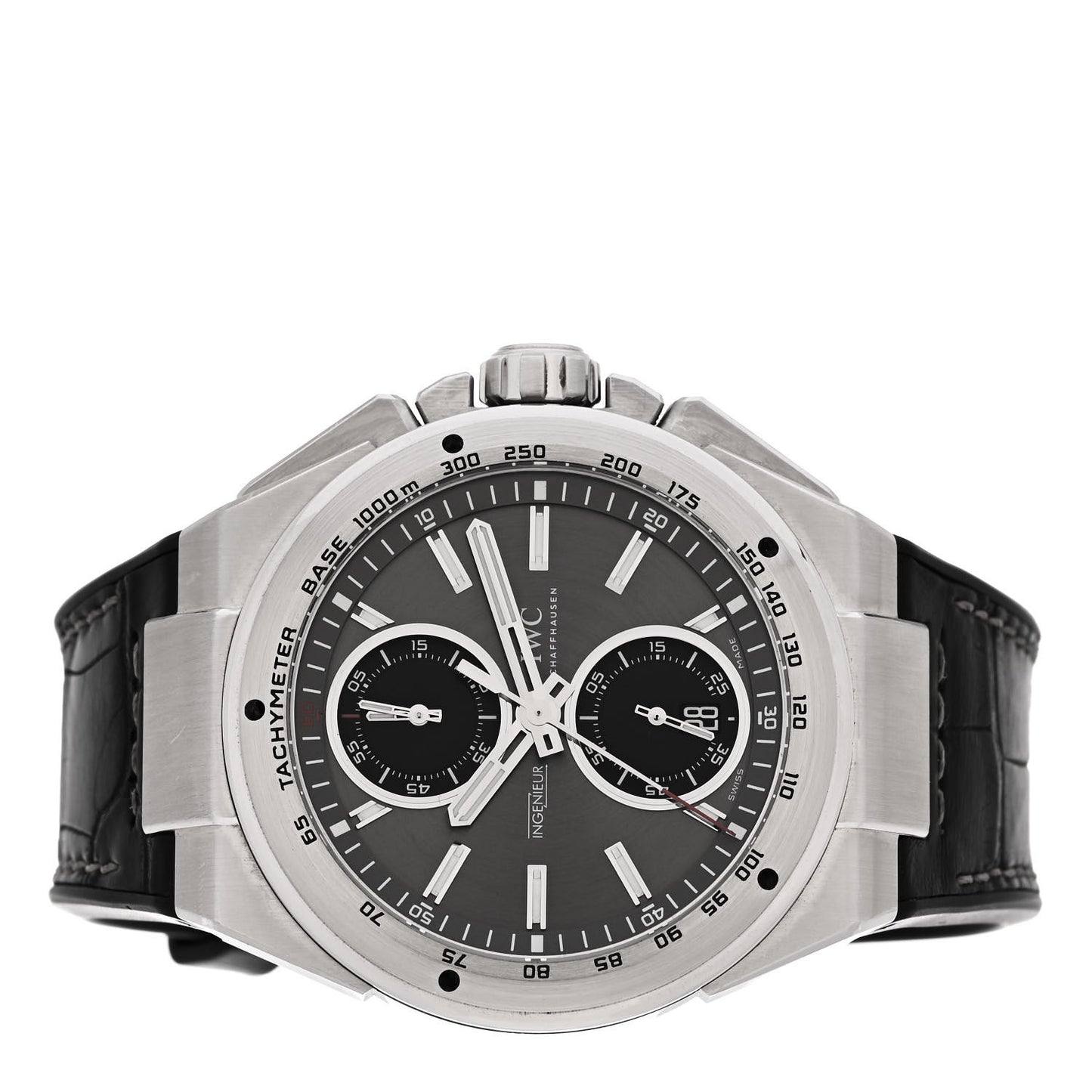 Stainless Steel Fabric 45mm Ingenieur Chronograph Automatic Watch Grey IW378507