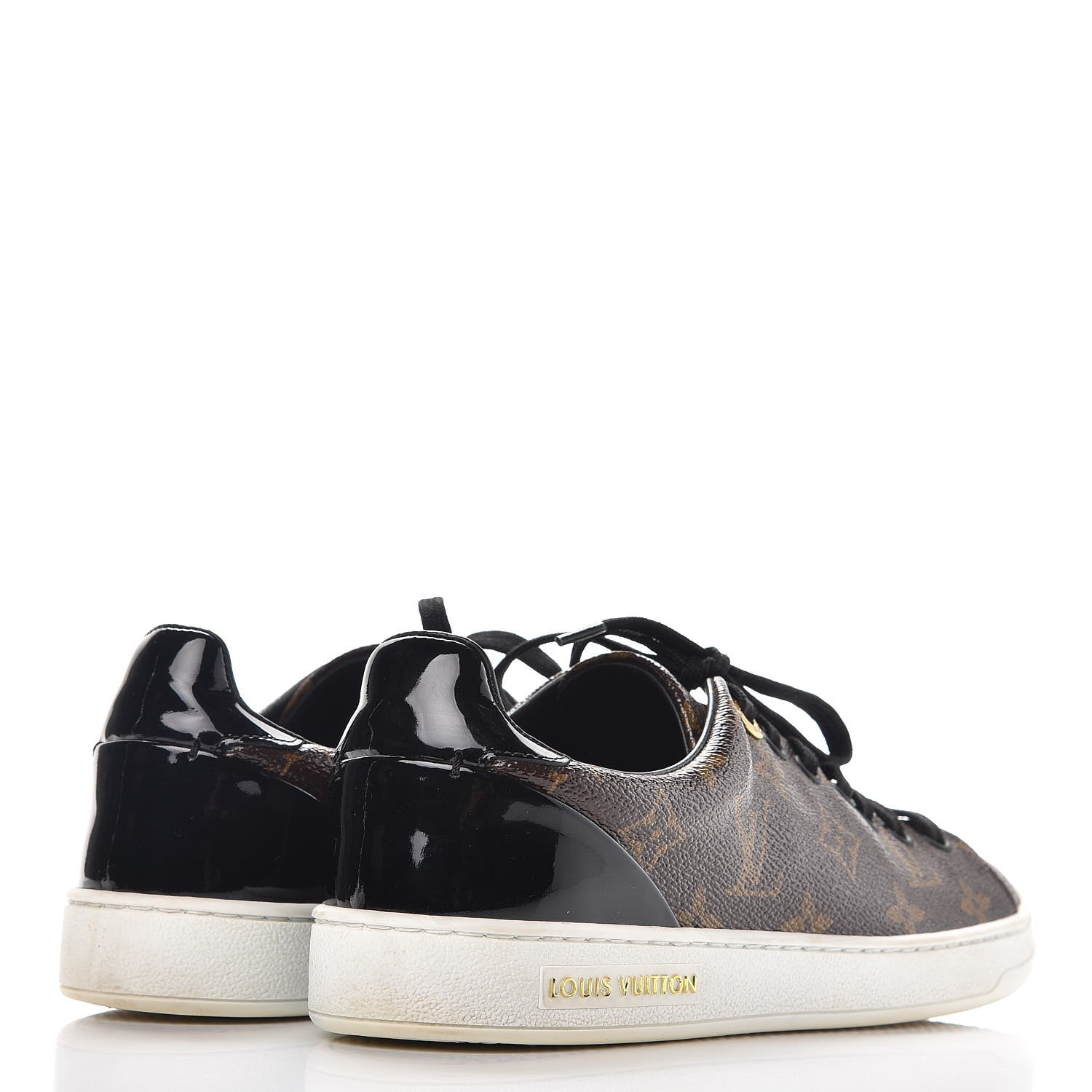 Louis Vuitton Patent Monogram Frontrow Sneakers 38 3 of 28