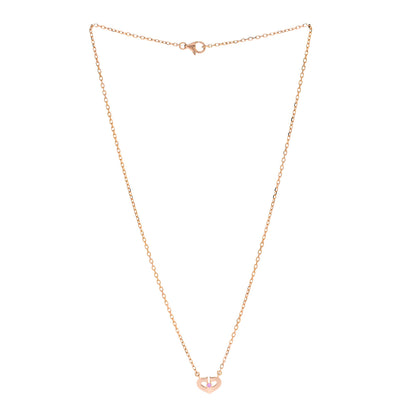 Cartier 18K Pink Gold Pink Sapphire XS Hearts and Symbols Necklace 3 of 5