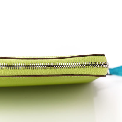 Hermes Epsom Silk'In Wallet Kiwi Lichen 15 of 16