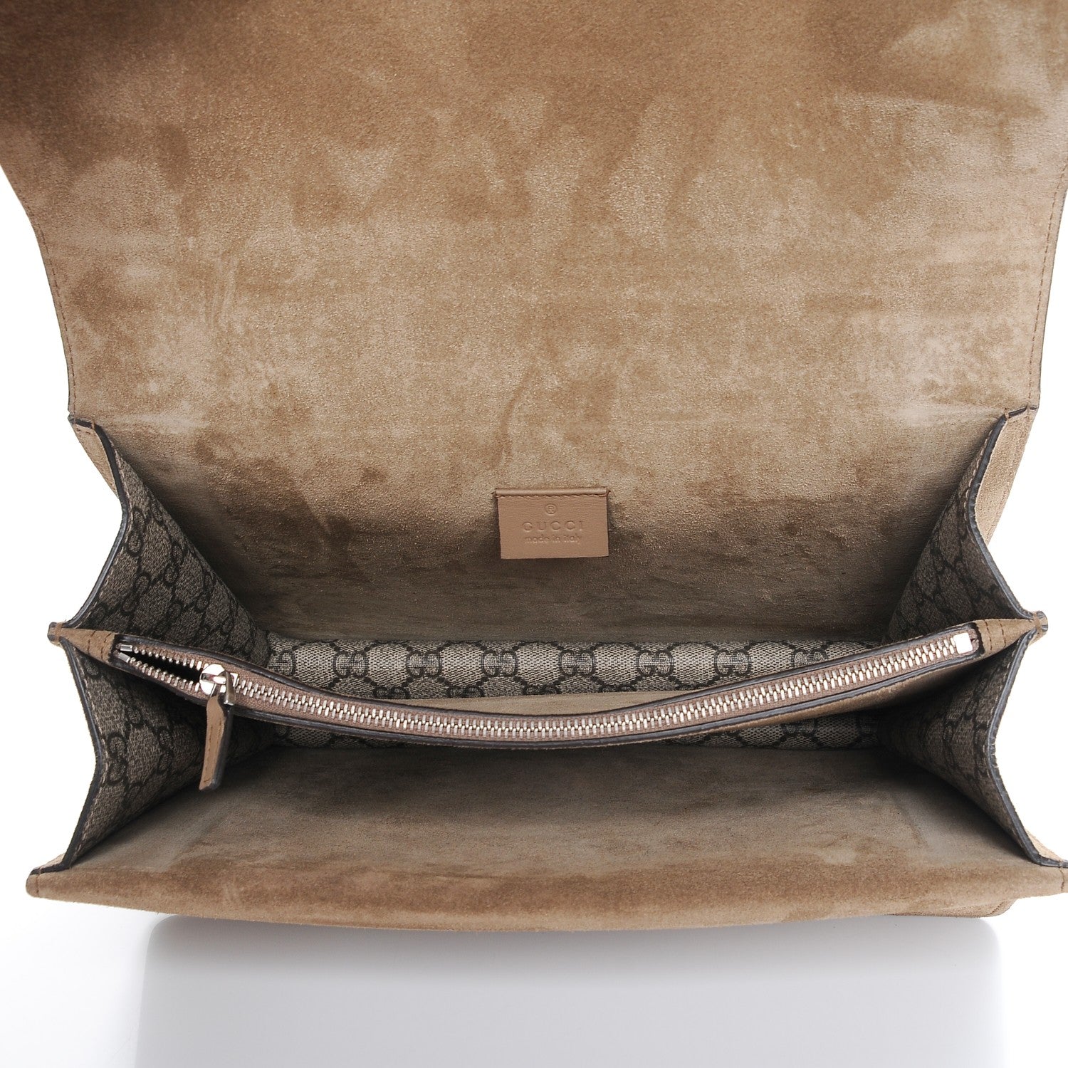 Gucci GG Supreme Monogram Medium Dionysus Shoulder Bag Taupe 5 of 10