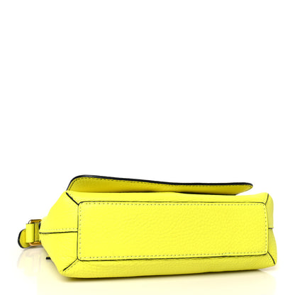 Burberry Signature Grain Small Burleigh Crossbody Bag Neon Yellow 4 of 8