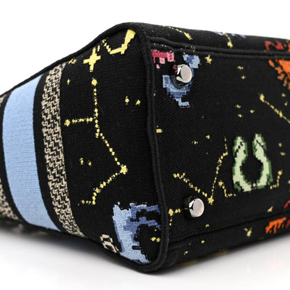 Christian Dior Canvas Pixel Zodiac Embroidered Medium Lady D-Lite Nero Multicolor 9 of 13