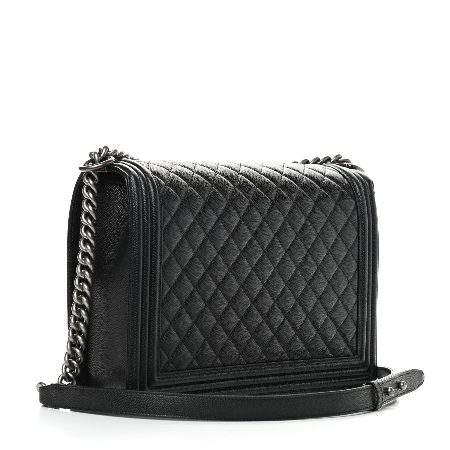 Chanel Caviar Quilted Large Boy Flap Black 3 of 9