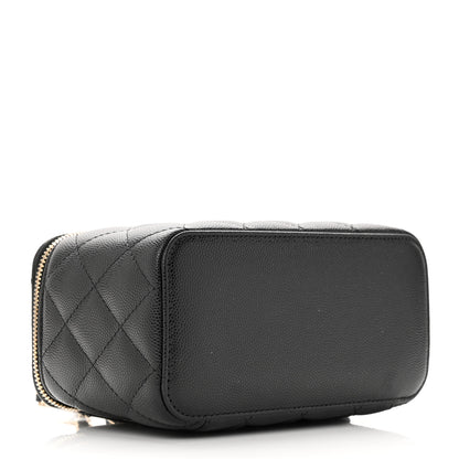 Chanel Caviar Quilted Small Vanity Case With Chain Black 4 of 12