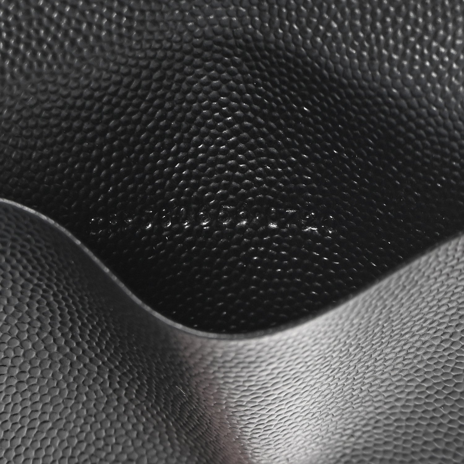 Saint Laurent Grain de Poudre Matelasse Cassandre Monogram Slim Key Case Black 7 of 8