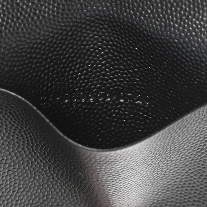 Saint Laurent Grain de Poudre Matelasse Cassandre Monogram Slim Key Case Black 7 of 8