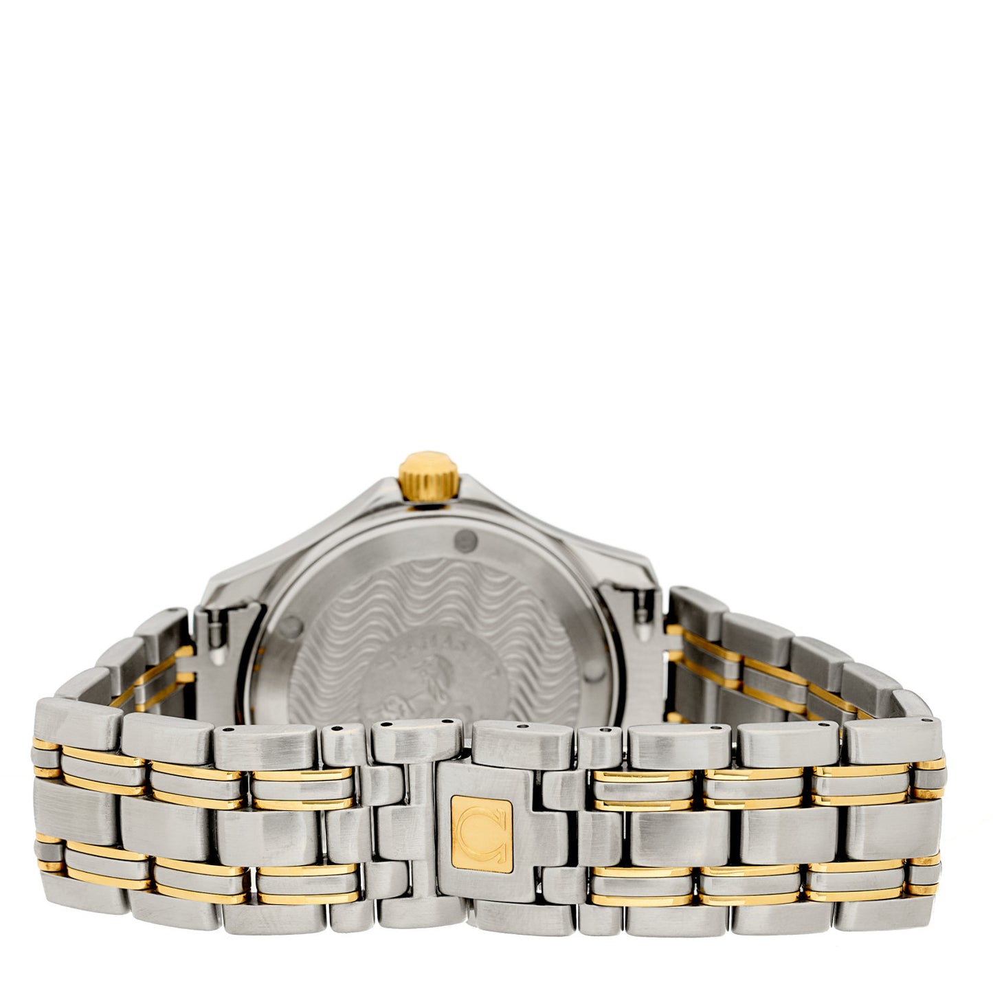 Stainless Steel 18K Yellow Gold 36mm Seamaster 120M Quartz Watch Champagne 2311.10