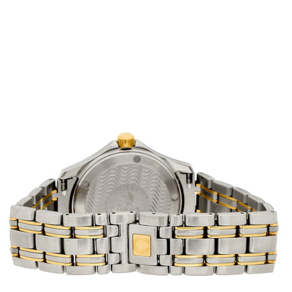 Omega Stainless Steel 18K Yellow Gold 36mm Seamaster 120M Quartz Watch Champagne 2311.10 3 of 4