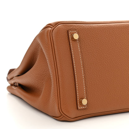 Hermes Togo Swift Canvas 3 in 1 Birkin 30 Gold 13 of 15