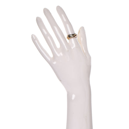 Cartier 18K Pink Yellow White Gold Les Must De Trinity 5 Band Ring 49 4.75 2 of 9