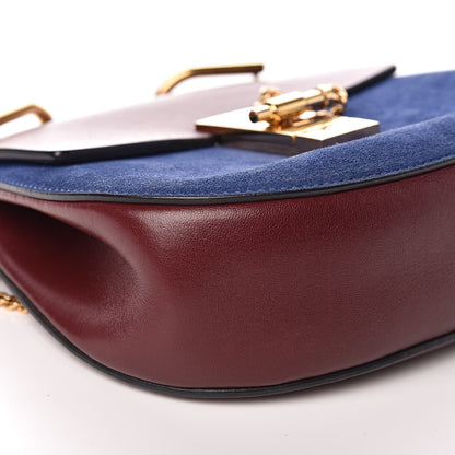 Chloe Lambskin Suede Mini Drew Shoulder Bag Dark Velvet 7 of 12