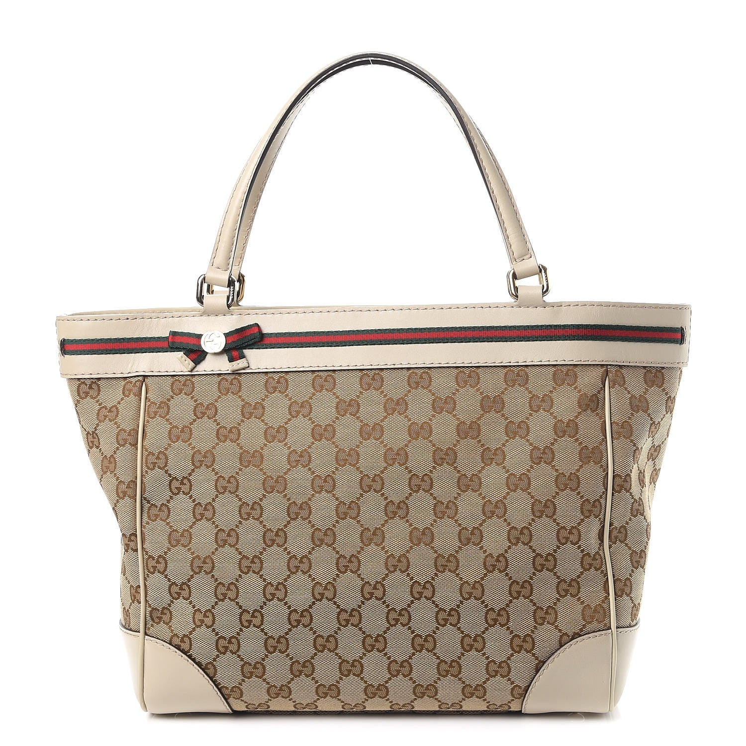 Gucci Monogram Web Medium Mayfair Tote Off White 1 of 9