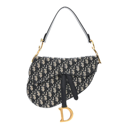 Christian Dior Oblique Saddle Bag Blue 1 of 10