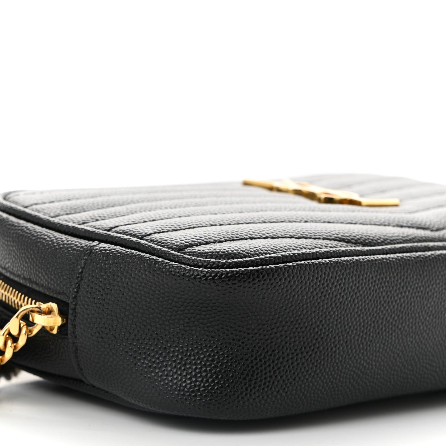 Grain De Poudre Matelasse Monogram Mini Lou Camera Bag Black