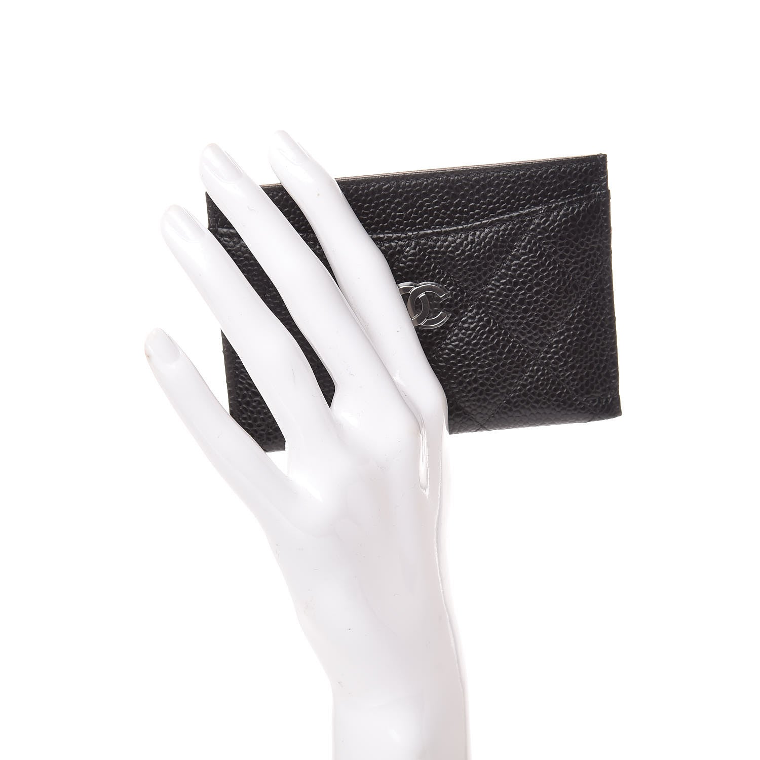 Chanel Caviar Quilted Card Holder Black 2 of 9