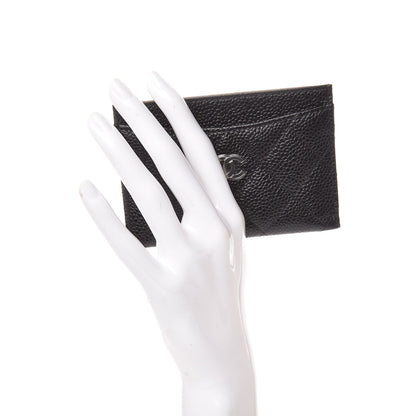 Chanel Caviar Quilted Card Holder Black 2 of 9