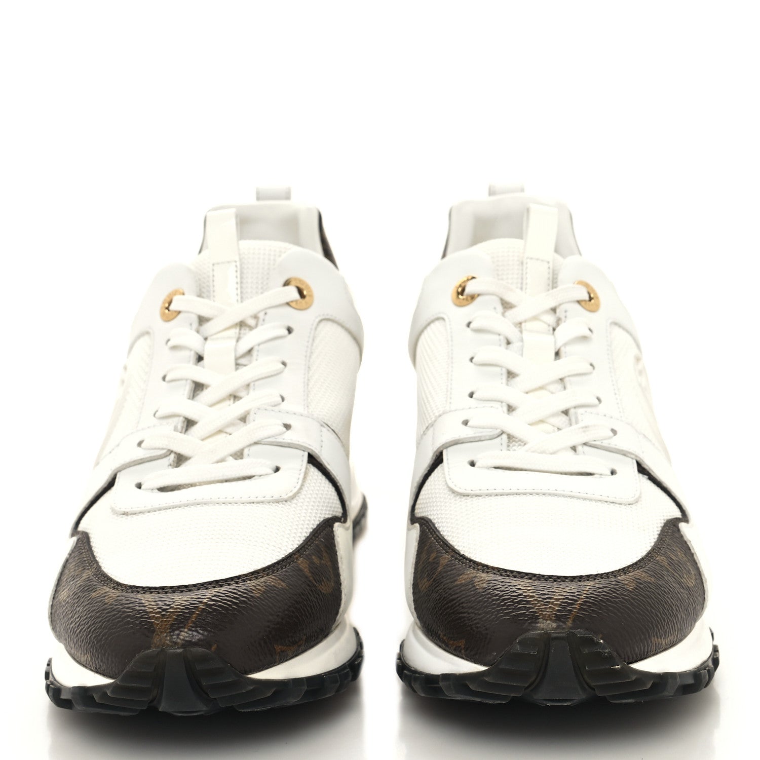 Louis Vuitton Calfskin Monogram Run Away Sneakers 39.5 White 2 of 8