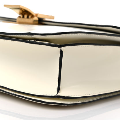 Celine Spazzolato Calfskin Medium Classic Box Flap Bag White 9 of 13