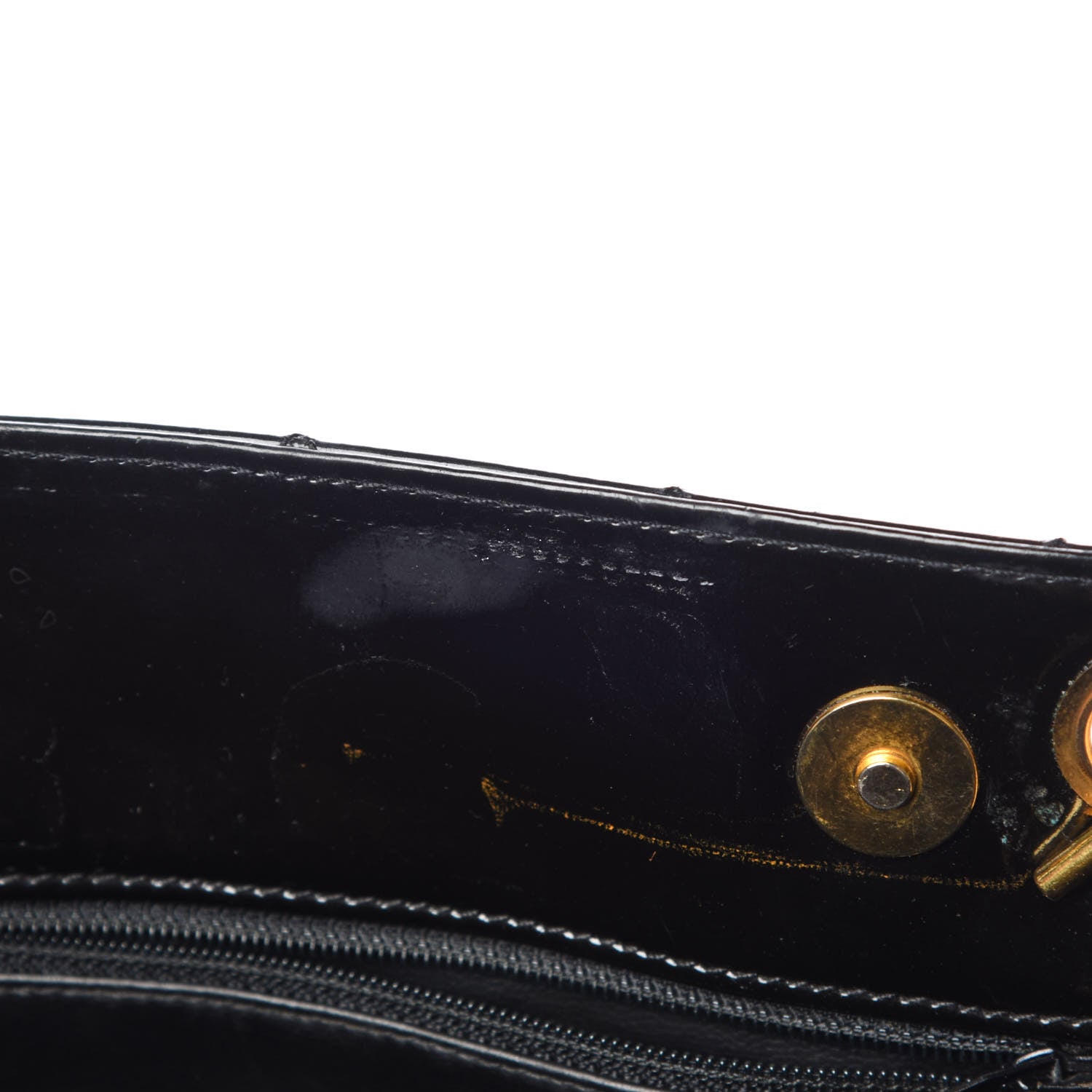 Chanel Patent Quilted Shoulder Bag Black 11 of 28