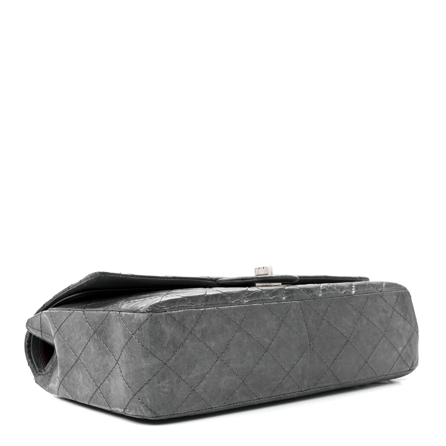 Aged Calfskin Quilted 50th Anniversary 2.55 Reissue 227 Flap Grey