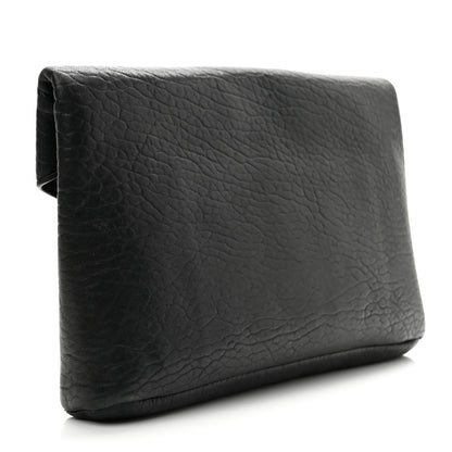 Saint Laurent Grained Lambskin Cassandre Envelope Pouch Black 3 of 8
