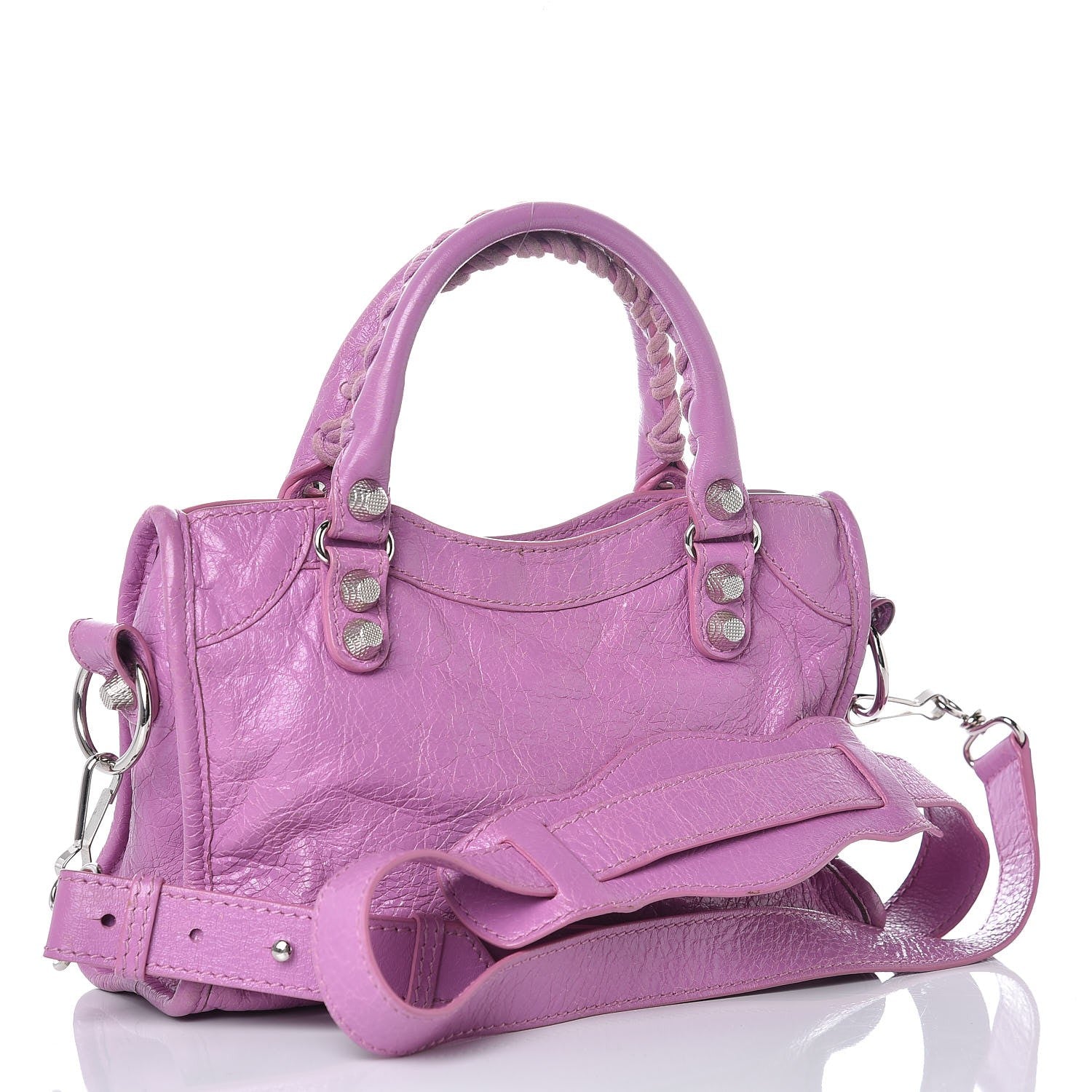 Balenciaga Agneau Giant 12 Silver Hardware Mini City Rose Berlingot 4 of 14